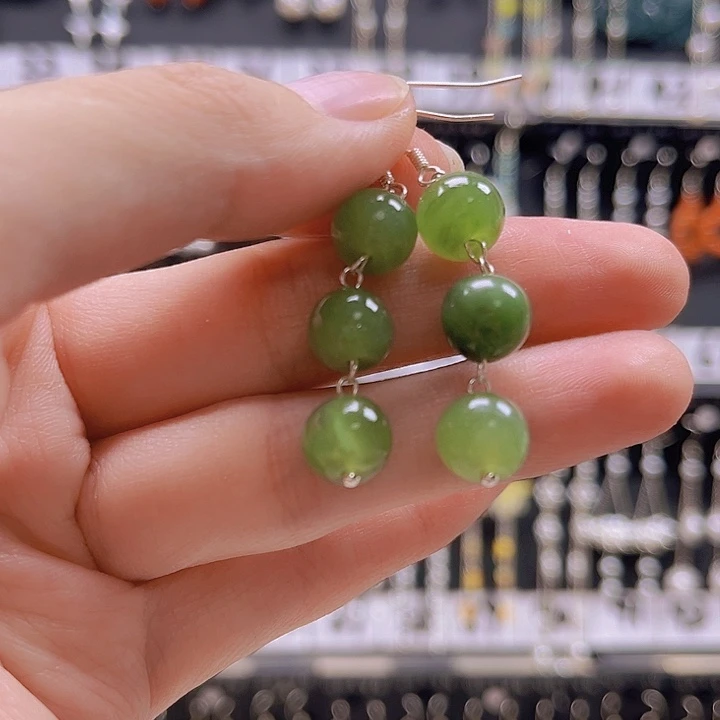 银S925镶嵌耳饰淡水珍珠