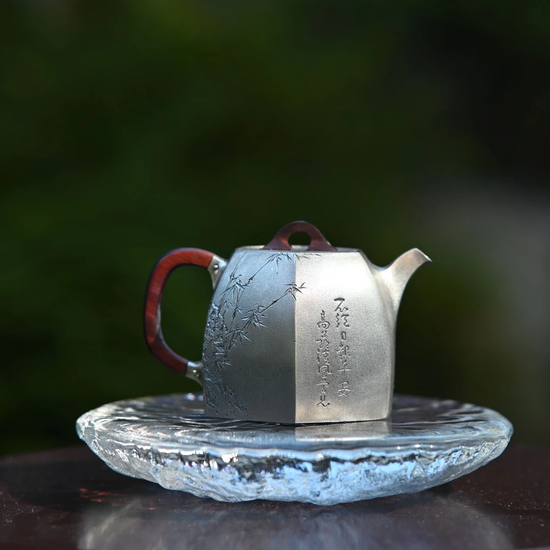 见芸见器 段老师精工系列 泡茶银壶手工茶壶