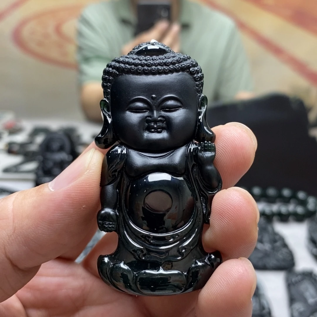 翡翠未镶嵌颈饰宝宝佛