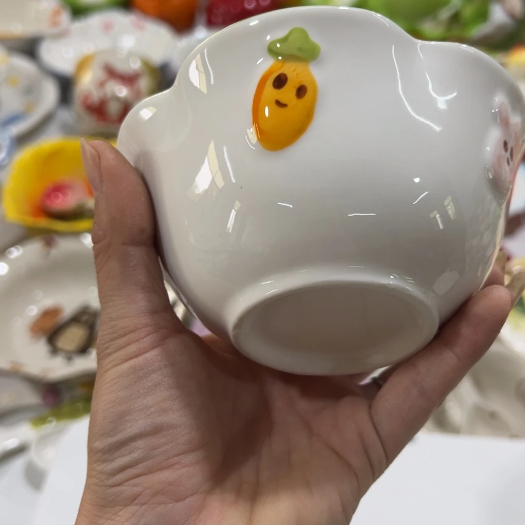 摆件高温陶瓷釉下彩微瑕！