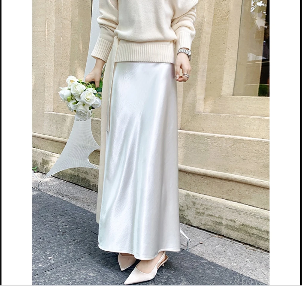 【果果家优选】高级感秋季新款显瘦a字裙时尚气质显瘦简约半身裙