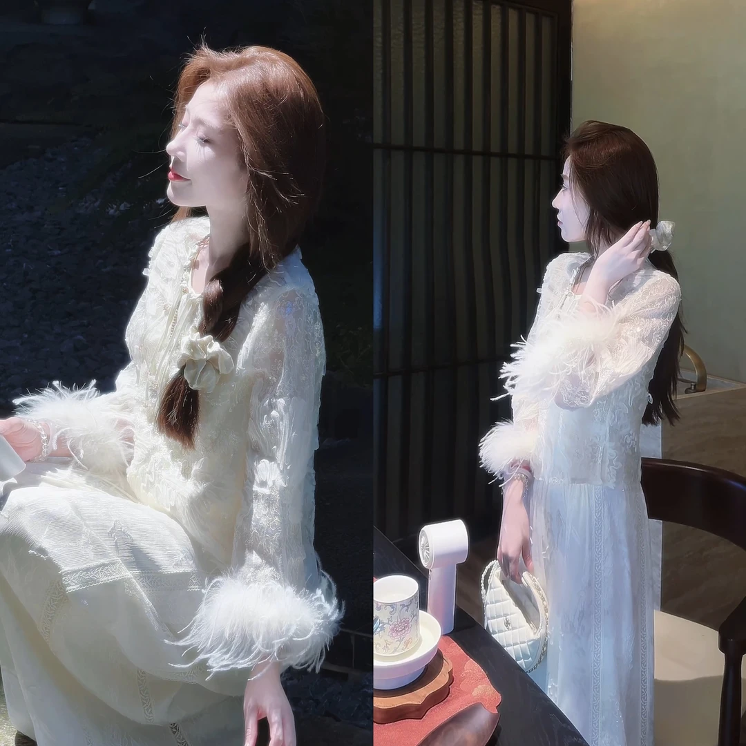 【婷婷】《如梦似幻》刺绣重工毛毛国风上衣 TT2SQTH2197【Q】