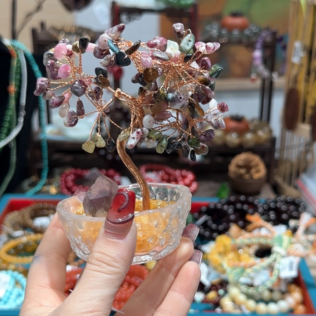 水晶珠宝半成品未镶嵌摆件