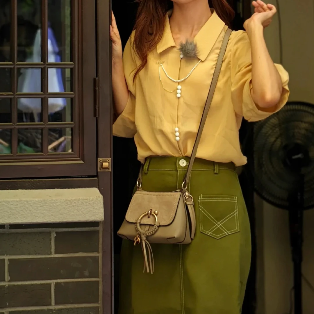 99新 Chloe/蔻依 99新-经典Joan翻毛皮斜挎包