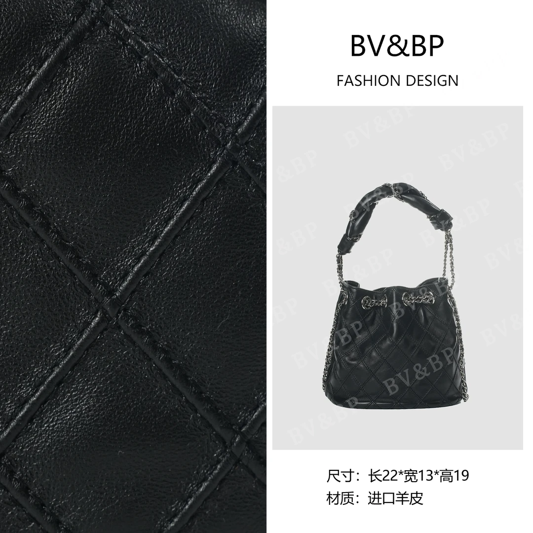 BV&BP· 原创设计 真皮高定手提单肩包 BV873-黑色