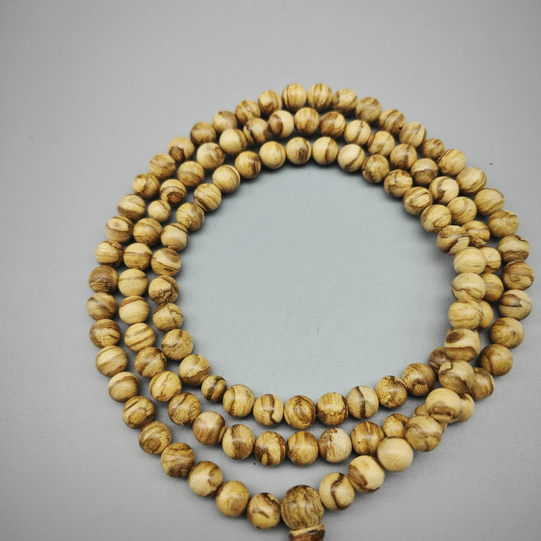 沉香【老蒙精选】CM1276正区达拉干  味道好  纹理牛 沉香圆珠多圈