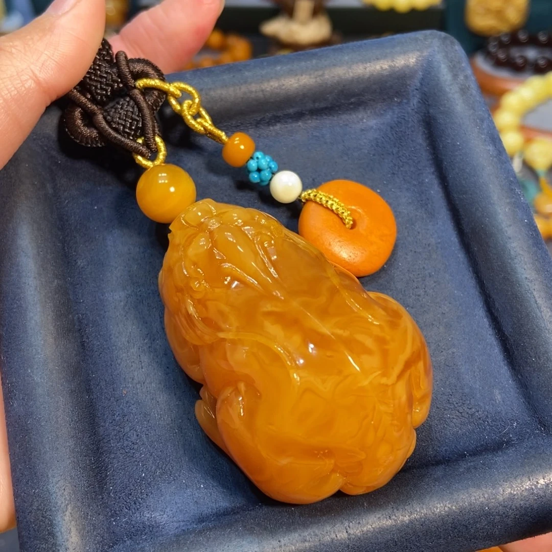 蜜蜡颈饰未镶嵌蜜蜡
