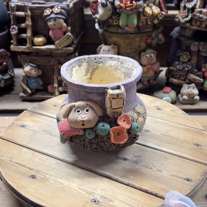 嘻哈多肉花盆百搭