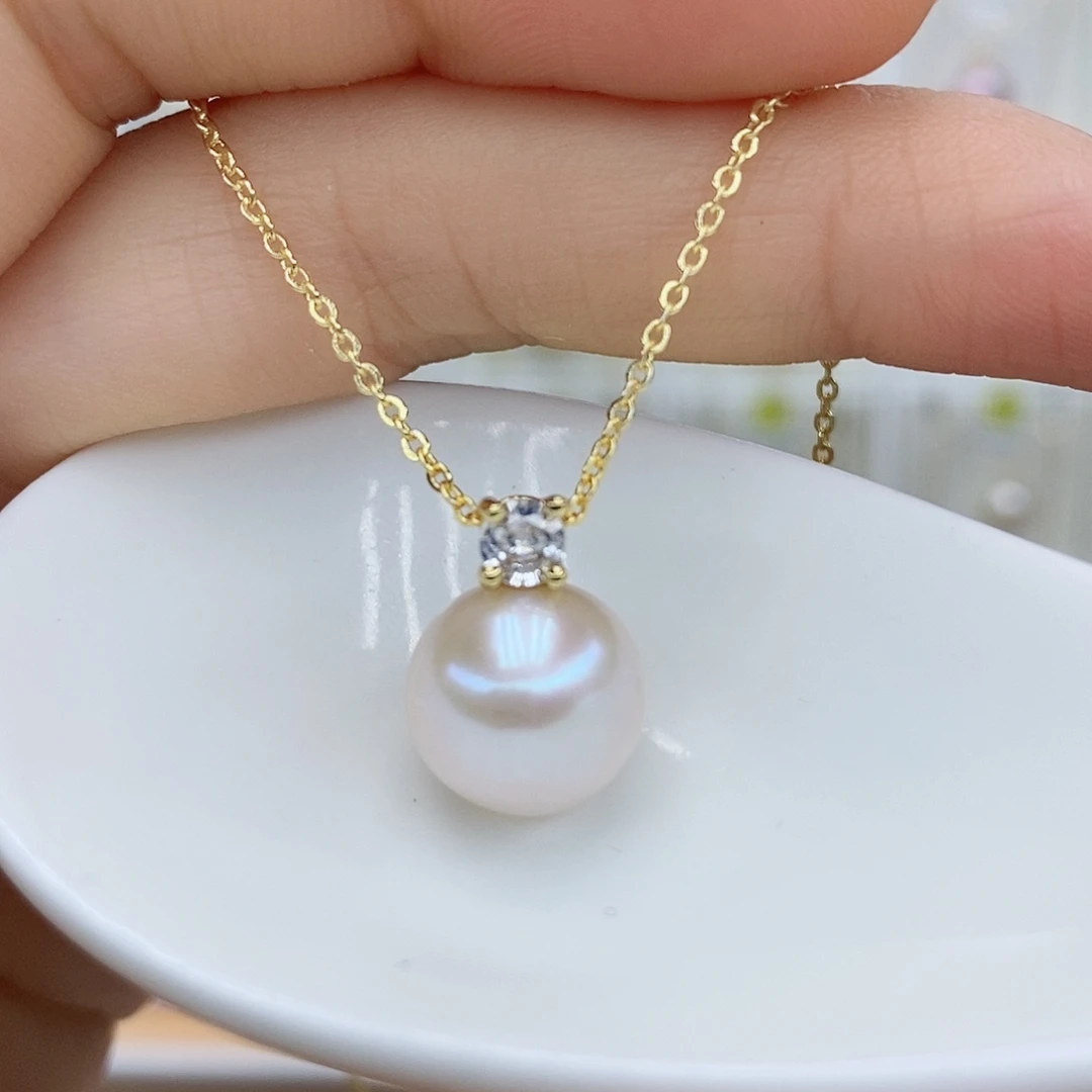 合金淡水珍珠吊坠(赠链)