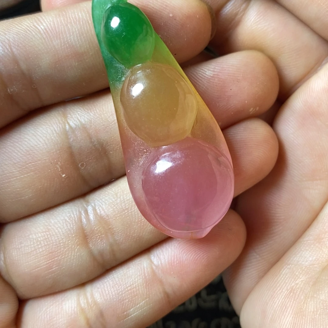 戴***明吊坠白玉菩提摆件