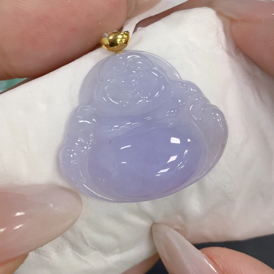 颈饰18K金镶嵌翡翠