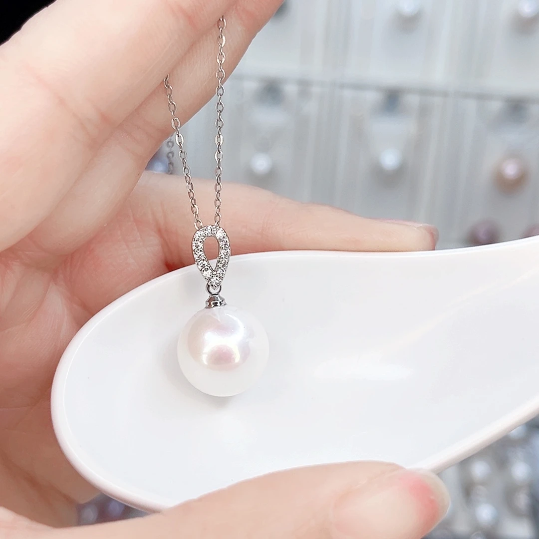 合金淡水珍珠吊坠(赠链)