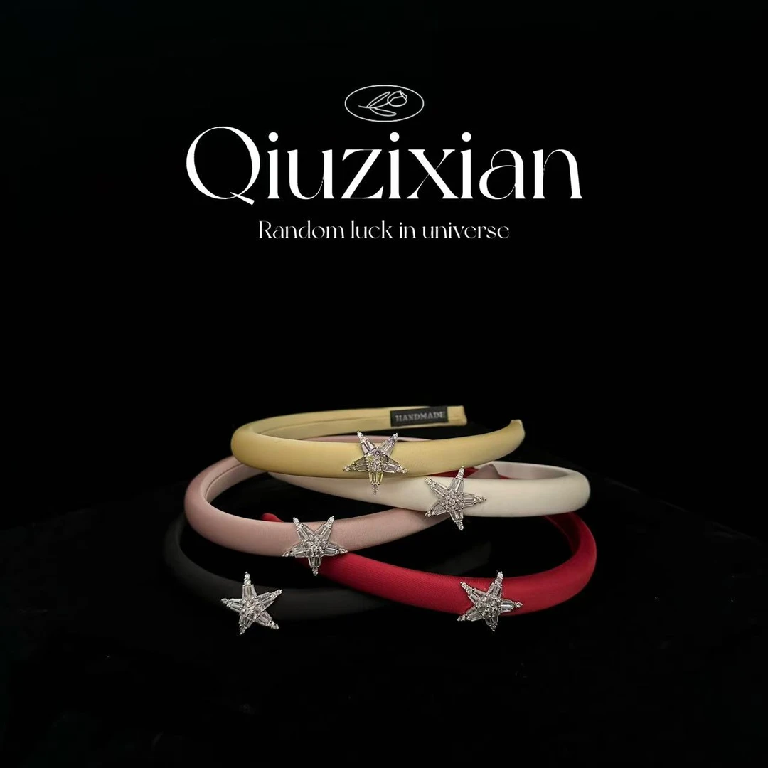 QIUZIXIAN / 子贤 多色镶钻五角星发箍 星钻雅箍・Star Diamond