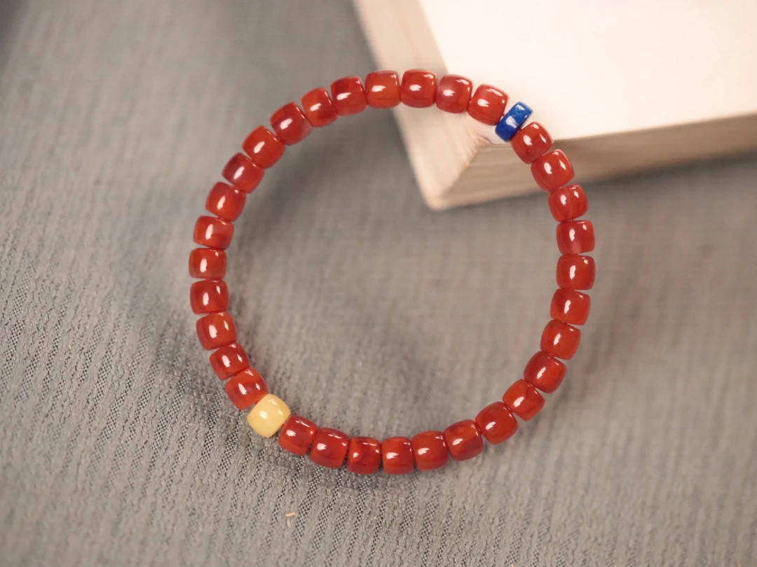 南红玛瑙冰飘6mm直切单圈手串【12克+】