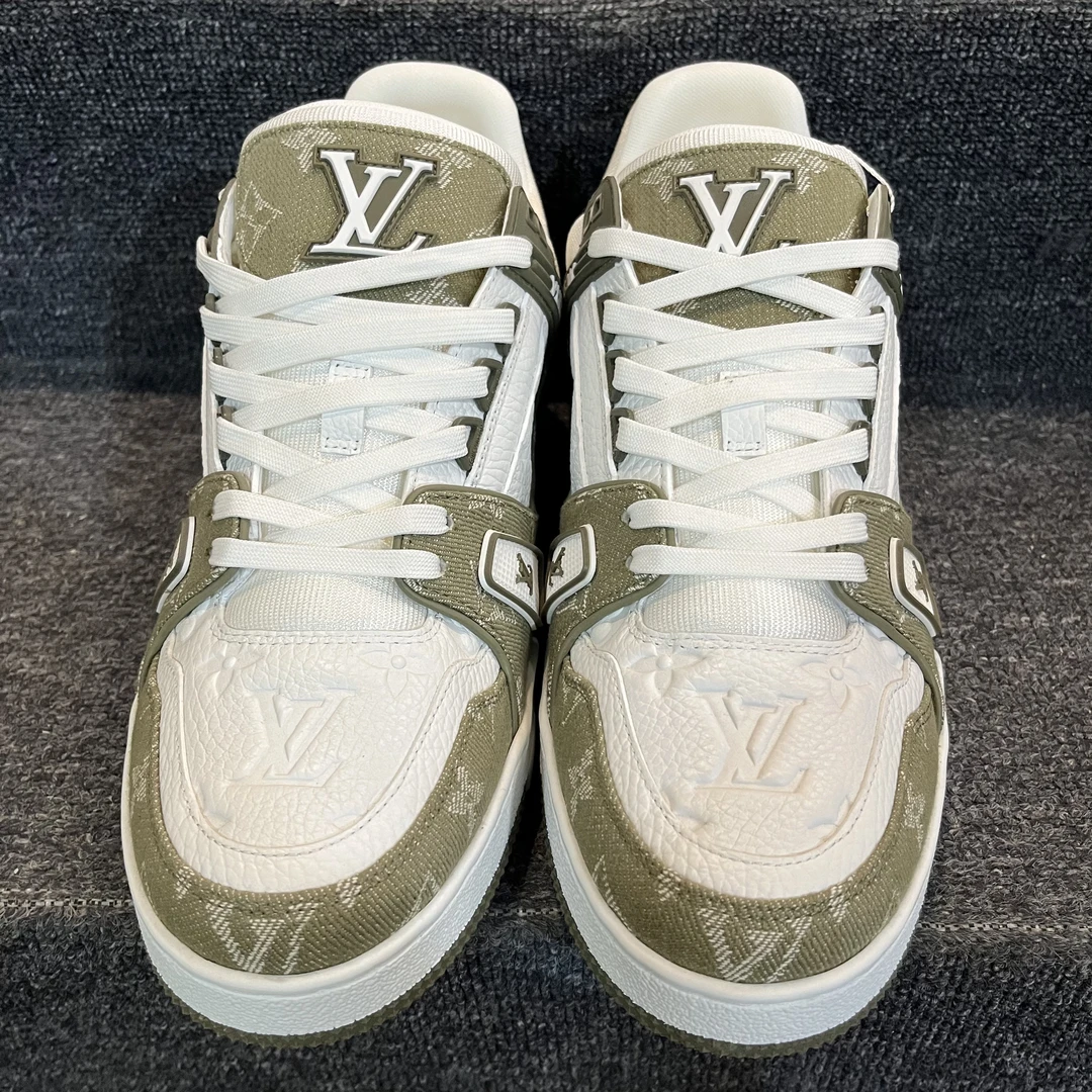 未使用 LouisVuitton/路易威登 【25年新款】抹茶绿牛仔老花trainer