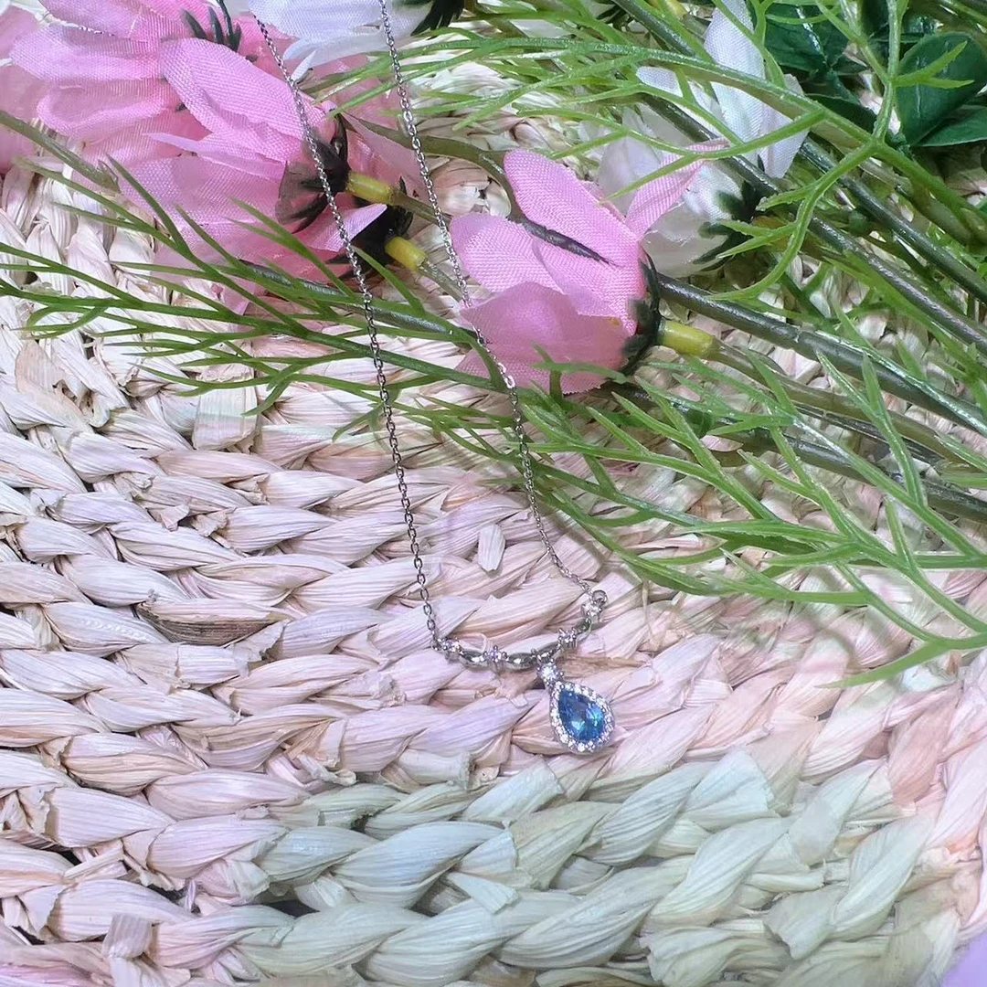 XQ 伦敦蓝s925托帕套链 005-321 （多样性发其一）