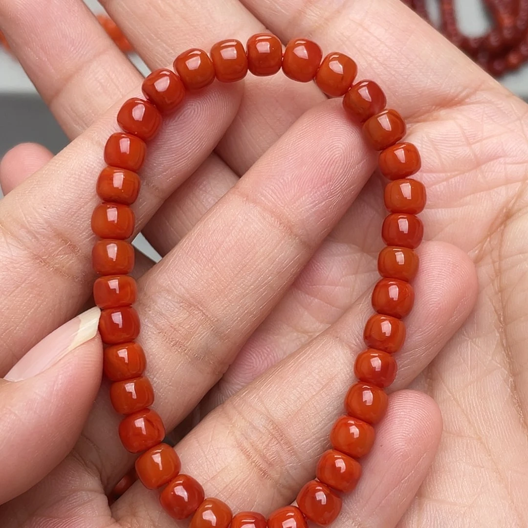 南红玛瑙手链未镶嵌