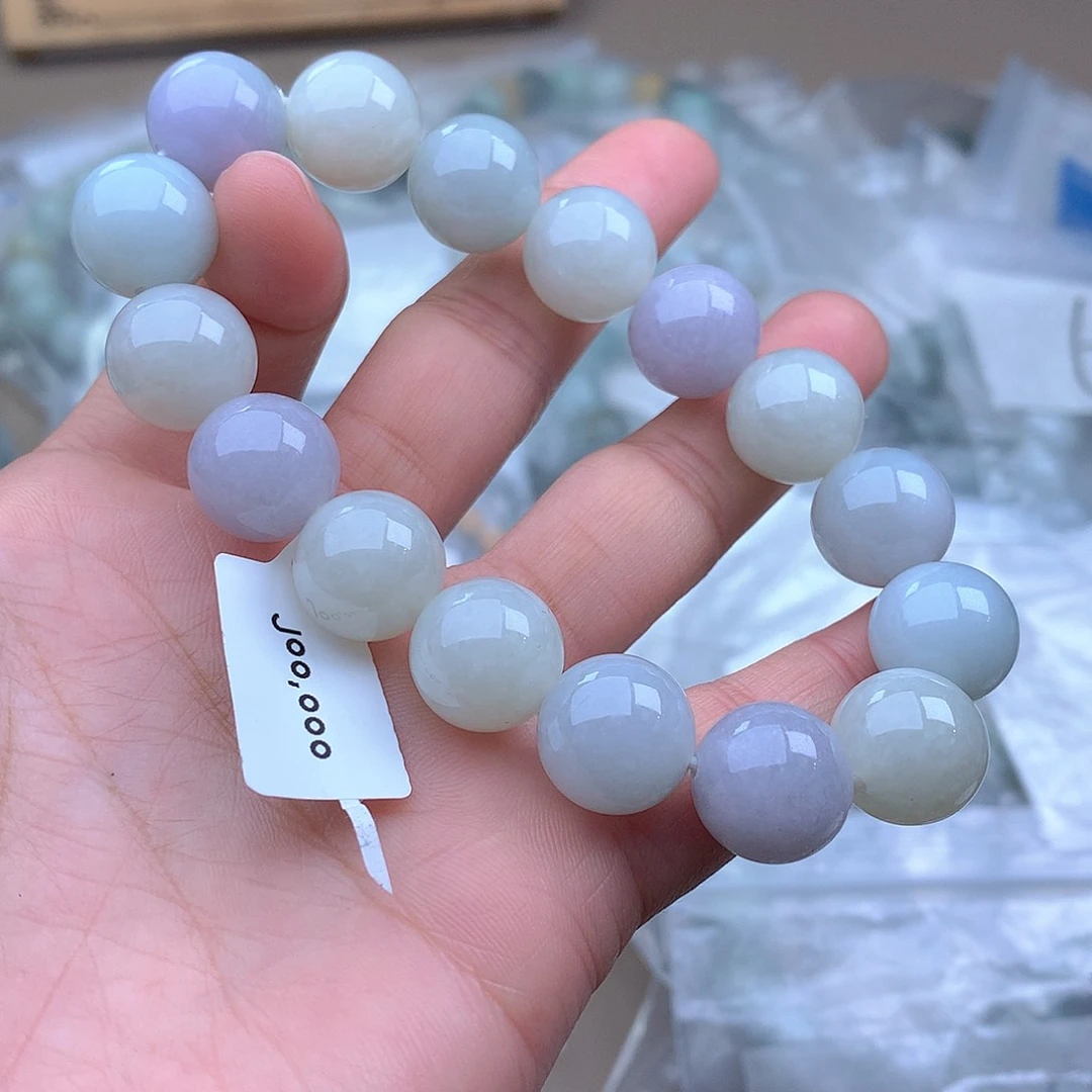 未镶嵌手串定制翡翠?*?