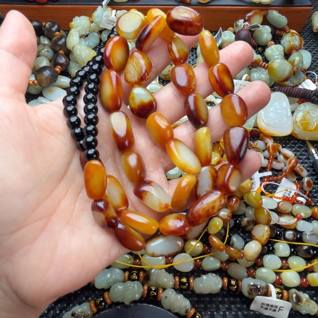 和田玉手链未镶嵌中**和