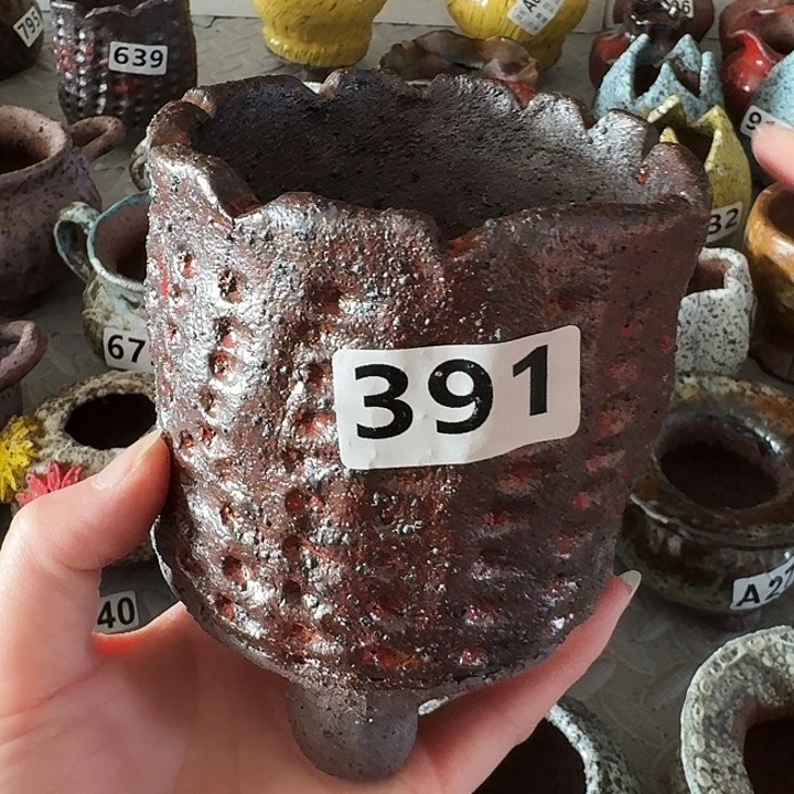 内口8高11粗陶手工