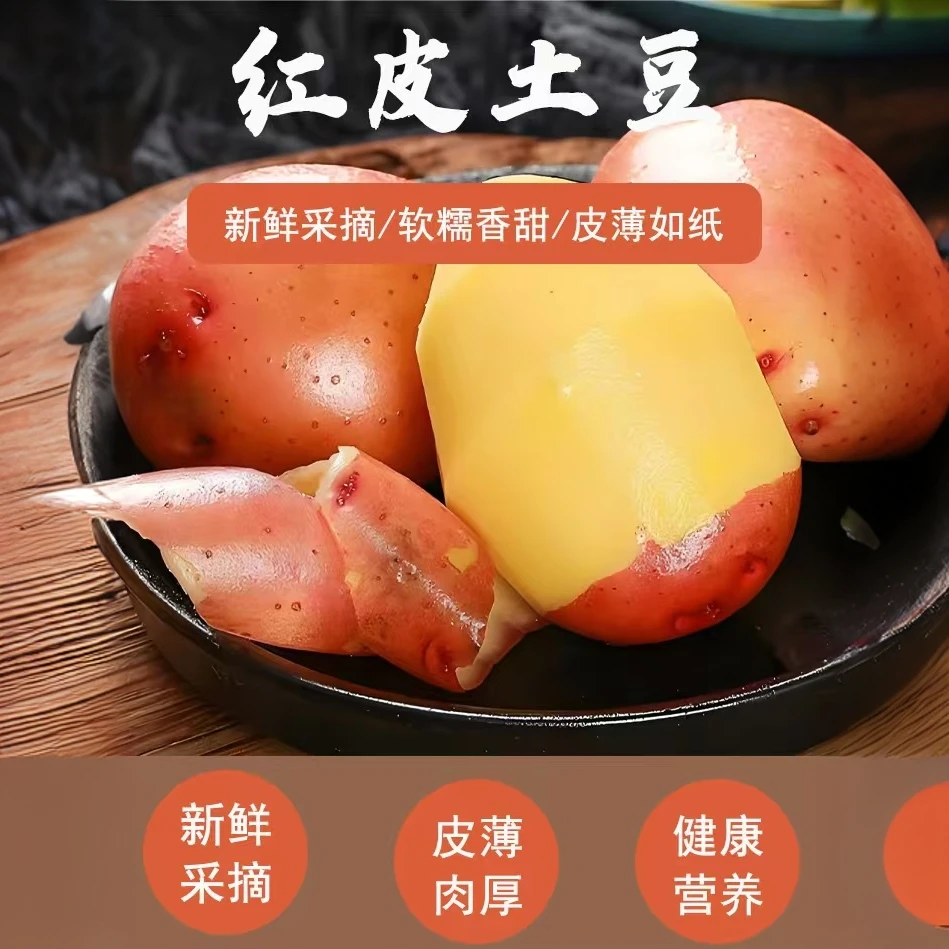 贵州红皮黄心土豆 洋芋 马铃薯土豆同城送