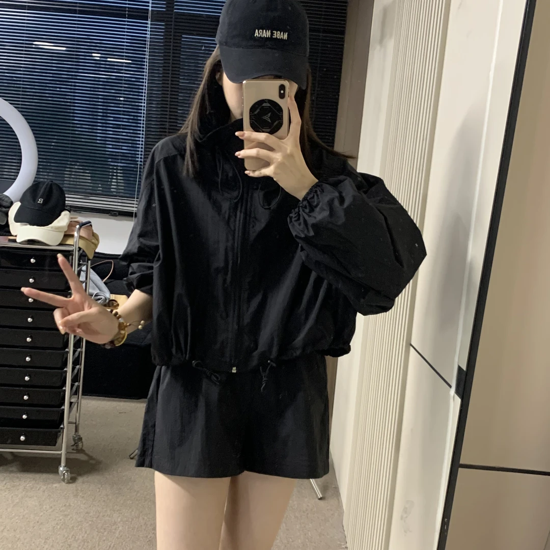 夏季防晒套装休闲薄款透气宽松运动防晒服5350