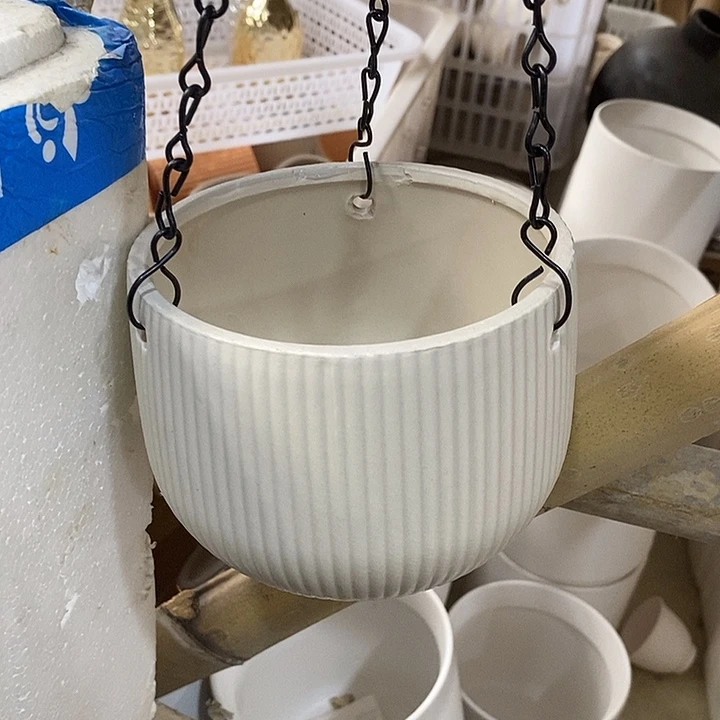 陶摆件陶盆有孔 瑕疵针孔漏釉介意勿拍外口 12外高10