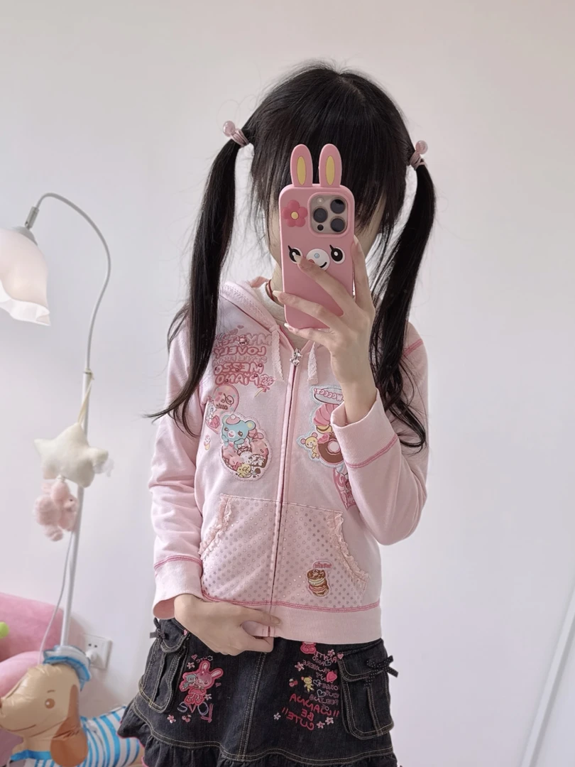 女儿服外套兔耳连帽衫可爱秋冬上衣萌妹女士外衣mezzopiano复刻