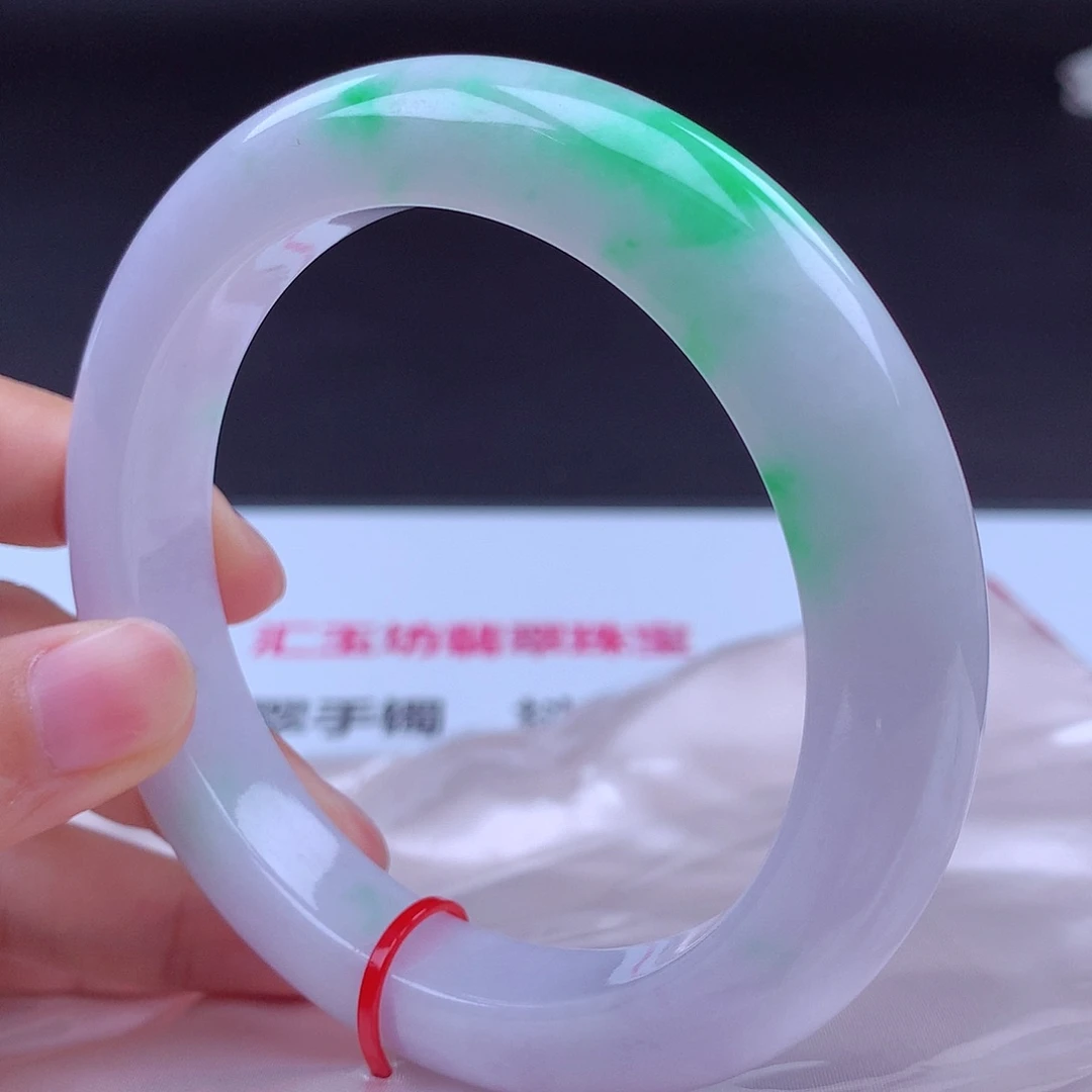 翡翠足金镶嵌手镯手镯002074