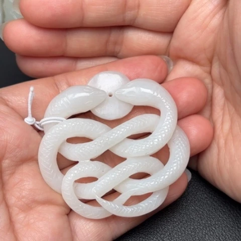 和田玉挂件未镶嵌喜***玉