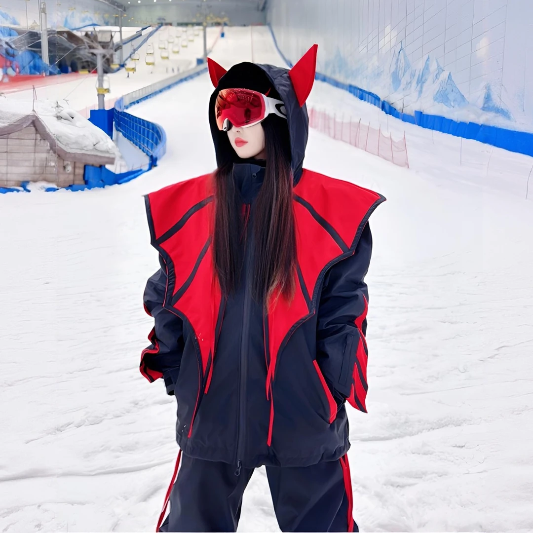 小恶魔系列单板滑雪服男女同款防水透气雪季新品个性显眼套装单板