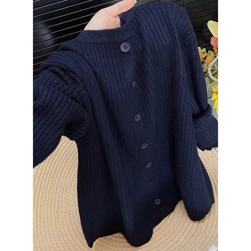 大码打底针织衫女秋季新款微胖妹妹宽松显瘦百搭时尚洋气遮肚上衣