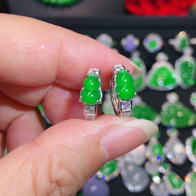 【闪购商品】未镶嵌翡翠耳饰天然翡翠