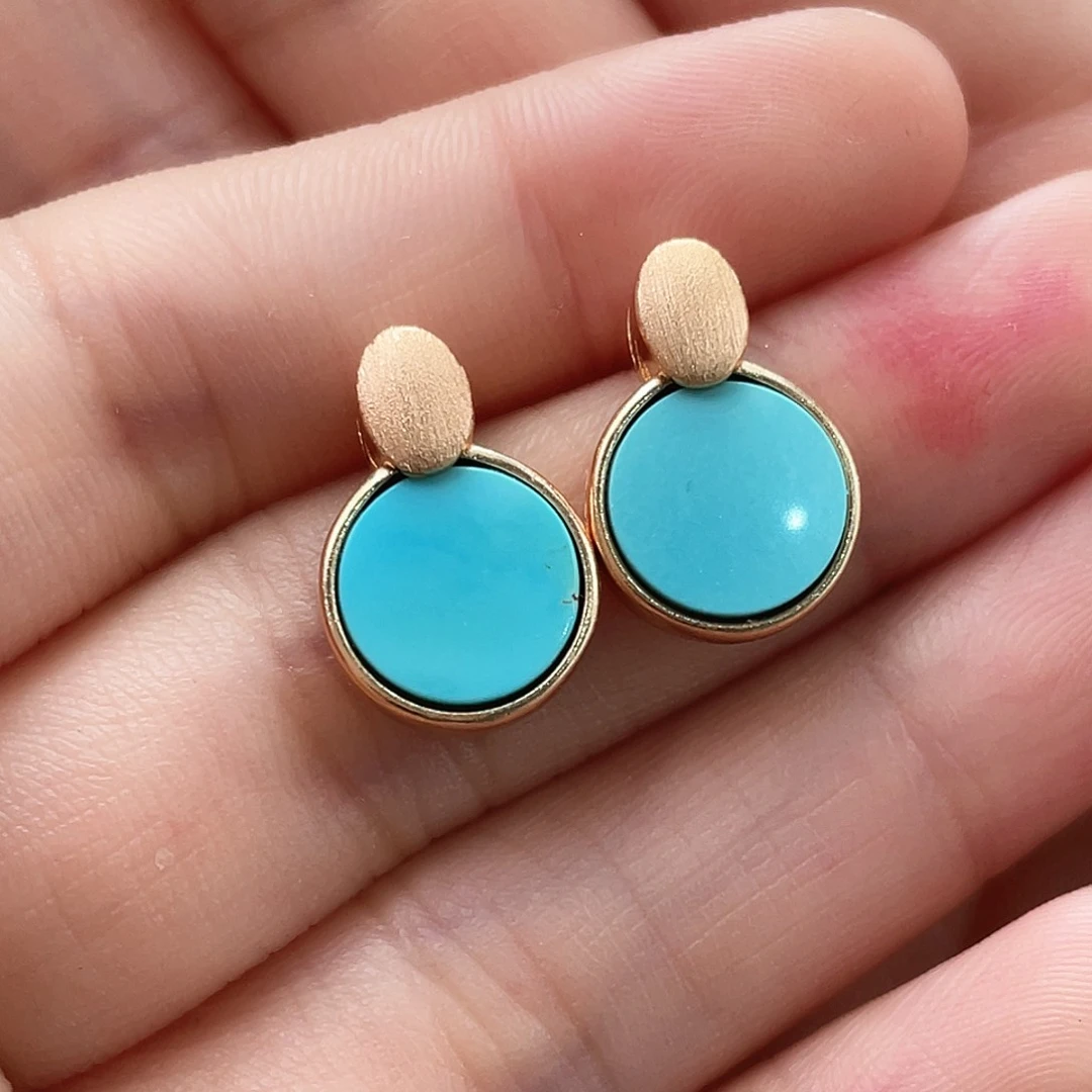 绿松石银S925镶嵌戒指