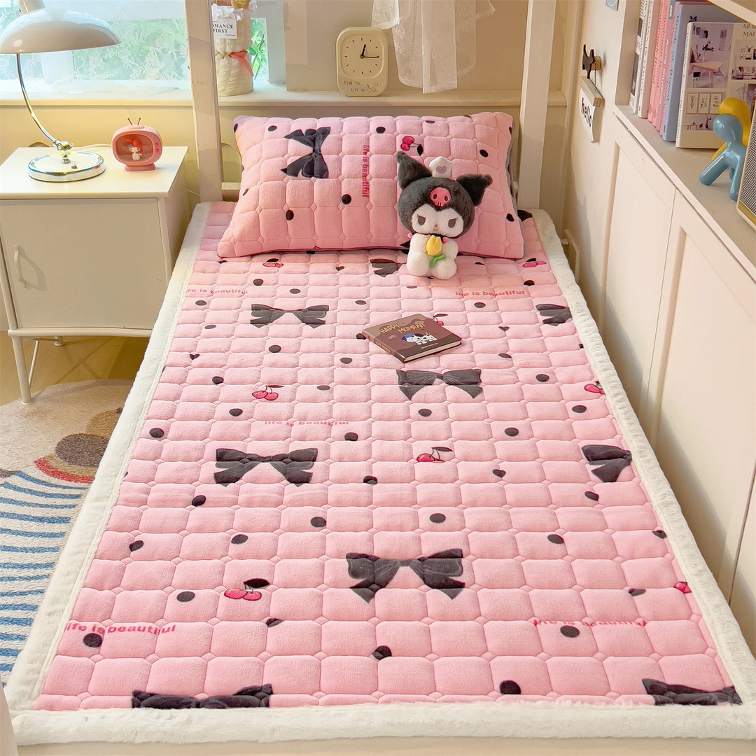 牛奶绒床垫软垫家用冬季加厚褥子宿舍学生单人保暖毛毯床褥垫