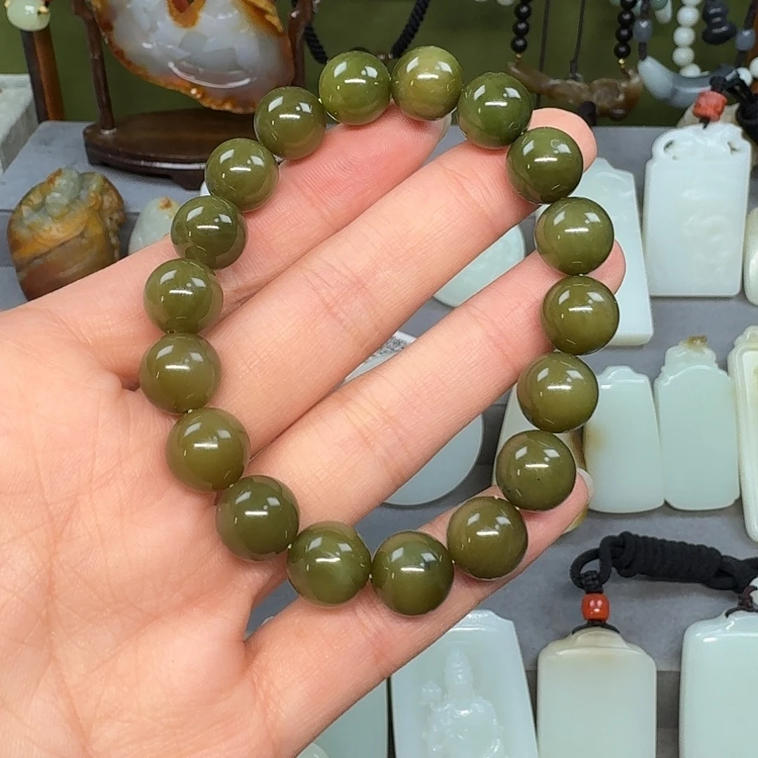 和田玉未镶嵌手链