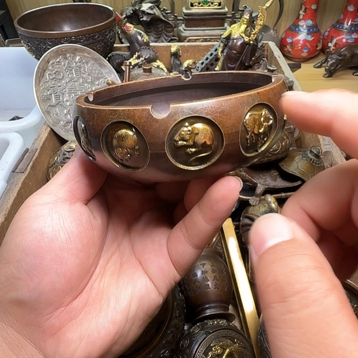 铜器办公室茶室摆件