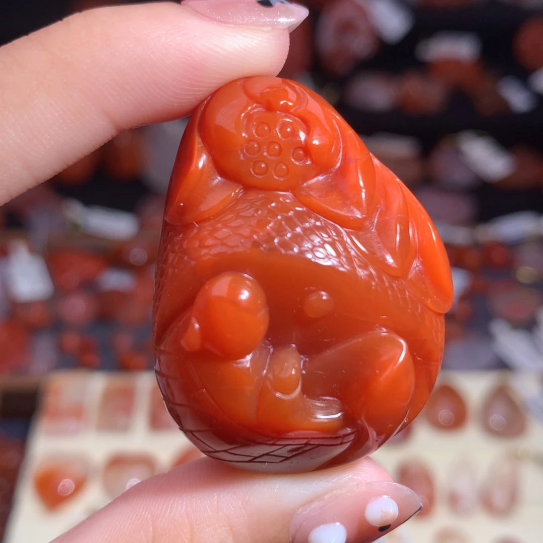 南红玛瑙未镶嵌珠宝半成品悟道