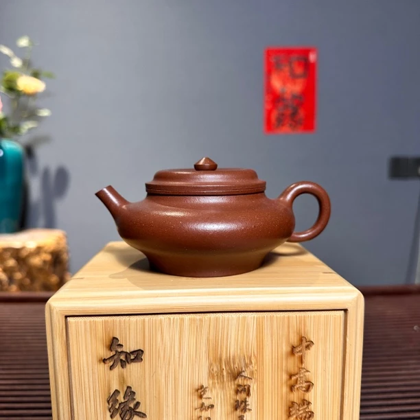 全手工水扁壶·精品老降坡泥泥·150cc