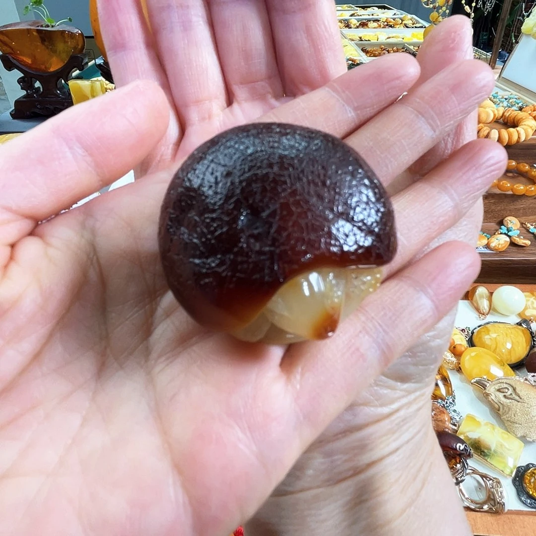 琥珀颈饰未镶嵌蜜蜡乌龟
