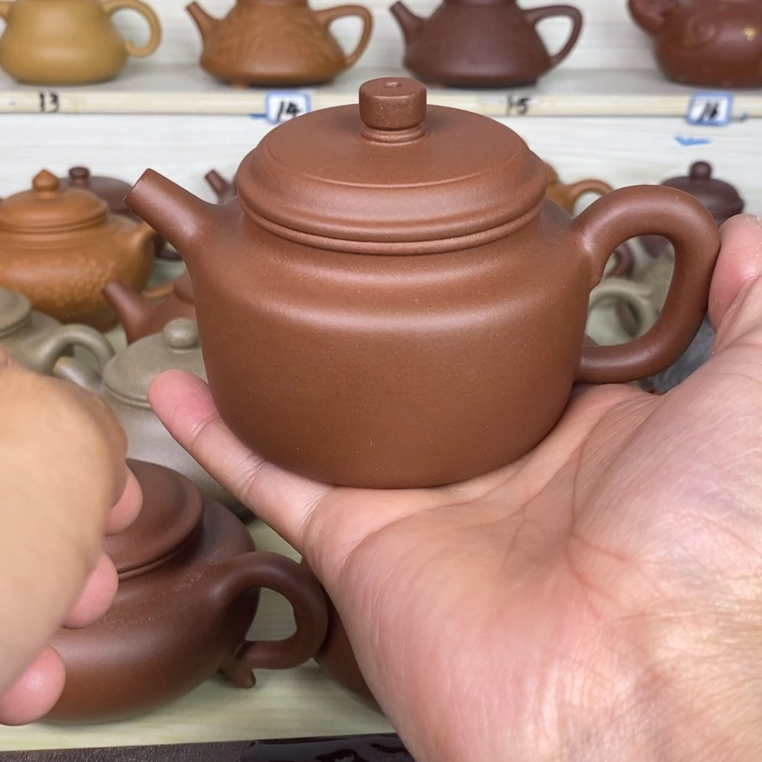 紫砂茶壶德钟原矿深井紫泥200cc左右0添加