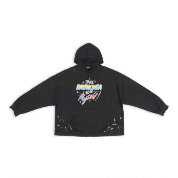 未使用 Balenciaga/巴黎世家 汤/TP021842/做旧风卫衣