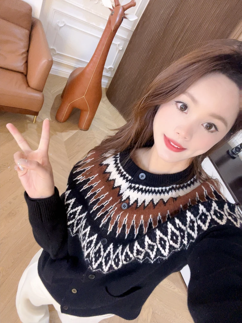 YTTRIUM LIN[北欧童话]新款长袖针织衫开衫（不能机洗甩干）42857