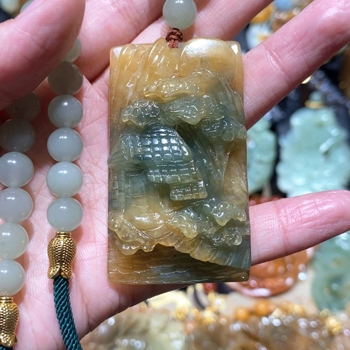 岫玉毛衣链未镶嵌