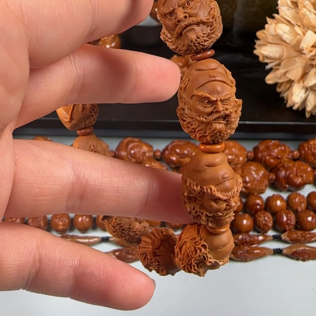 橄榄核手串/手链东亭 16钟馗纳福