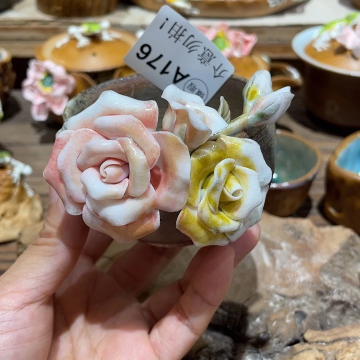 手工制作陶瓷茶具茶杯青蛙