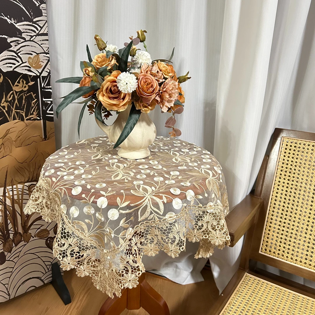 蕾丝盖布家电防尘布