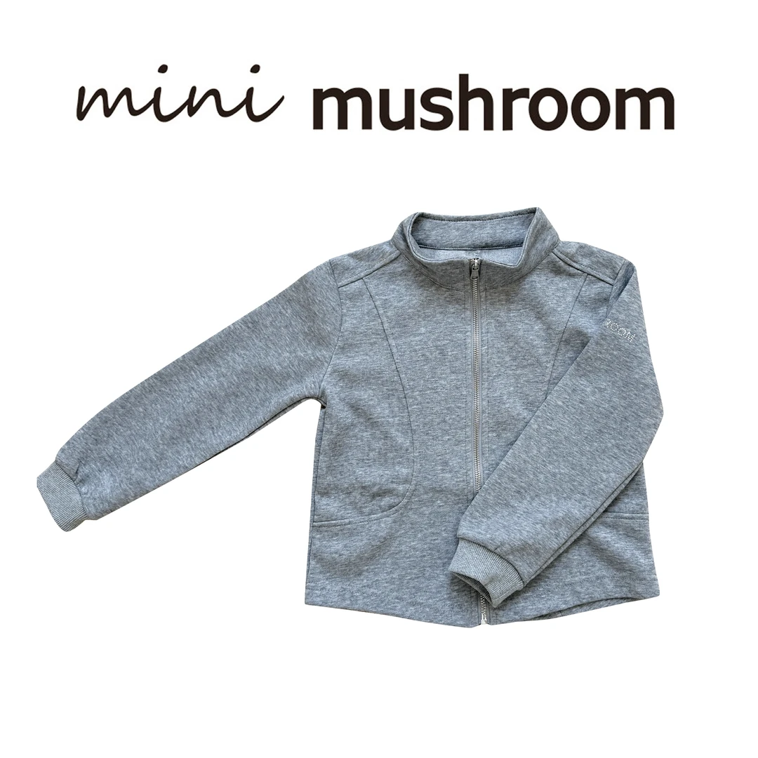 【现货在仓】 秋冬新款儿童灰色修身小立领气质款烫砖卫衣外套