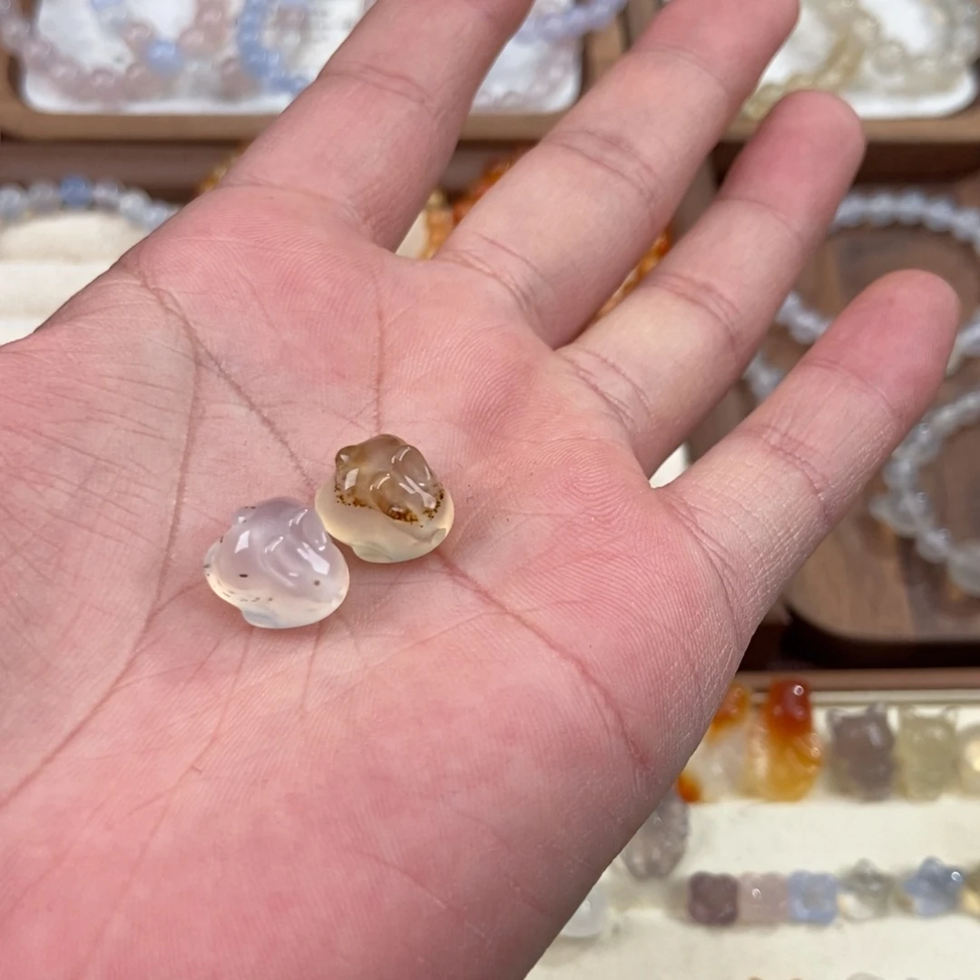 北***玥玛瑙/玉髓未镶嵌手链月