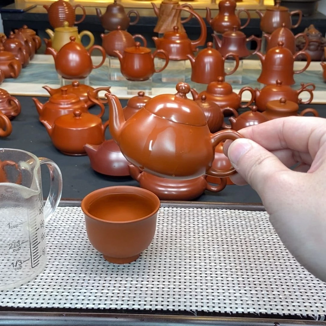 茶壶紫砂人****空潮州手拉壶